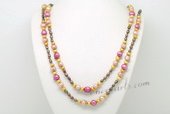 Rpn416 Designer Colorful Cultured Freshwater Pearl Rope Necklace