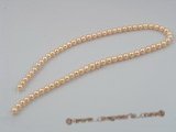 rounds02  6-7mm nature pink round cultured pearl temporarily strands