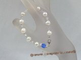 rybr007 sterling 7-8mm cultured pearl& crystal rosary bracelet