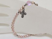 rybr031 wholesale 4-5mm purple potato pearl rosary bracelet