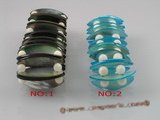 sbr037 15*30mm Thin-Cut Shell Stretch Bracelet