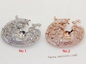 sbrm005 Sterling Silver Sparkling Zircon Mounting For Pendant  Brooch