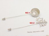 sbrm018 Sterling Silver Mounting For Brooch Jewelry