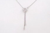 sc006 18inch 925 Sterling silver box chain with pendant mounting