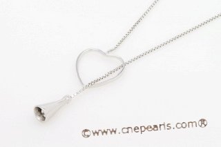 sc018 18inch 925 Sterling silver box lariat chain with pendant mounting