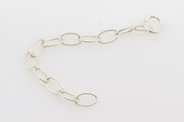 sc022 Sterling Silver Extension chain use for necklace 2inch