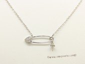 sc088 925 Sterling silver pendant chain