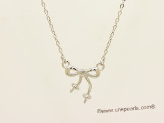 sc089 925 Sterling silver chain with ribbon pendant mounting