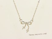 sc089 925 Sterling silver chain with ribbon pendant mounting