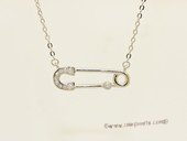 sc093 925 Sterling silver  chain with pendant mounting