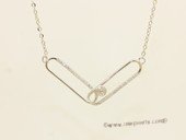 sc094 925 Sterling silver  chain with pendant mounting