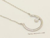 sc101 925 Sterling silver  chain with pendant mounting