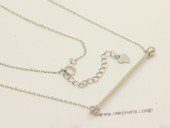 sc102 925 Sterling silver  chain with pendant mounting