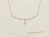 sc104 Sterling silver pendant mounting with 925 silver  chain