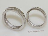 scj003 Womens&Mens  Love Sterling Silver Couple Rings Set