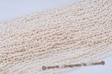 sds006 Wholesale 3-3.5mm Small side-drilled freshwater seed pearl strand