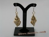 SE023 30mm spiral CONCH Shell dangle earrings with sterling ear hook