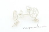 sem002 wholesale  925 silver studs earrings mountings