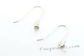 sem004 10 pairs 925silver hook earring with pearl  mounting