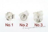 sem021 wholesale 10 pairs  925 silver studs pearl earrings fittings