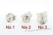 sem021 wholesale 10 pairs  925 silver studs pearl earrings fittings