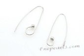 sem078 wholesale "S" shape sterling silver ear wires