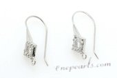 sem080 Sterling silver 10*20mm Pierce ear wires