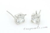 sem082 Wholesale Sterling Silver Zirocn Pierce Ear Stud