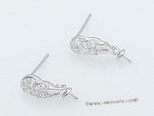 sem125 Wholesale 925 silver Pierce stud earrings fitting in Two Pairs