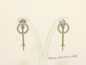 sem137  Sterling silver Pierce ear stud mounting wholesale