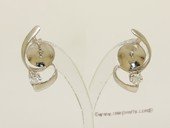 sem143  Wholesale 925 silver Pierce stud earrings fitting