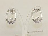 sem144  Wholesale 925 silver Pierce stud earrings fitting