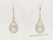 sem162  wholesale Sterling Silver dangle Earrings mountings