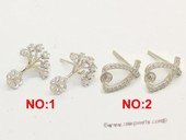 sem165  Wholesale 925 silver Pierce stud earrings fitting