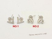 sem167  Wholesale 925 silver Pierce stud earrings fitting