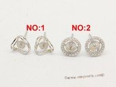 sem175  Wholesale 925 silver Pierce stud earrings fitting
