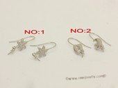 sem183 Wholesale Sterling silver ear hook mounting