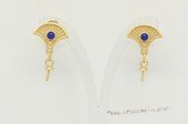 sem213  Wholesale 925 silver Pierce stud earrings fitting in gold color