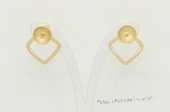 sem214  Wholesale 925 silver Pierce stud earrings fitting in gold color