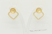 sem214  Wholesale 925 silver Pierce stud earrings fitting in gold color