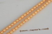 shps006 Wholesale 8mm Round Shell Pearl Strand in Golden color