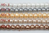 Shps008 12*15mm Oval Shape Sea shell Pearl Strand in Wholesale