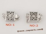 snc005 Wholesale 925Silver Square Brite jewelry clasp in low price