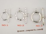 snc006 Five pieces Sterling Silver Toggle Clasp in wholesale