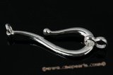 snc100 18*45mm fancy sterling silver large hook clasp in wholesale