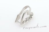 snc114 sterling silver heart shape enhancer mounting with zircon