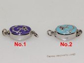 snc193  Sterling Silver Enamel  Necklace Jewelry Clasp