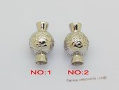 Snc225 Ball shape sterling silver push in clasp wholesale