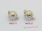 Snc226 Ball shape sterling silver push in clasp wholesale