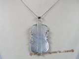 sp002 35*60mm fanlike mother of pearl shell pendant